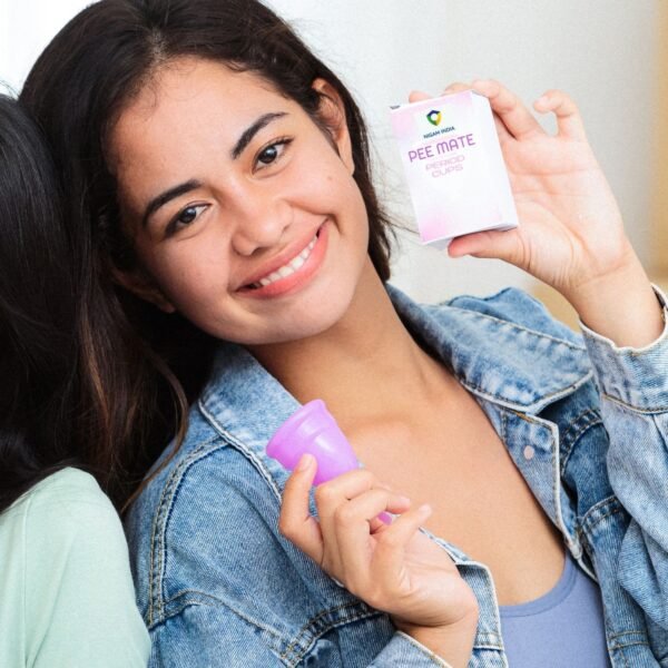 PEE MATE Ultimate Reusable Hypoallergenic Menstrual Cup (1-Pack) - FDA Approved, Eco-Friendly, Comfortable, Leak-Proof Design - L