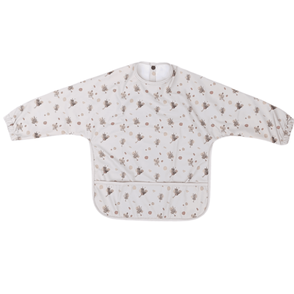 Little Lovelies™ Ultimate Waterproof Sleeved Baby Bib with Pocket, Washable Lightweight Toddler Smock for Babies 6 Months+ - Tiny Adventurers