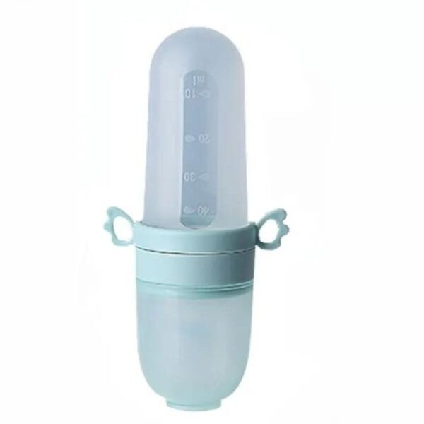 SPY KIDS 2-in-1 Silicone Baby Fruit Feeder & Pacifier | BPA-Free, Safe Teething Feeder for Infants | Easy to Clean, Soft & Durable | Sky Blue