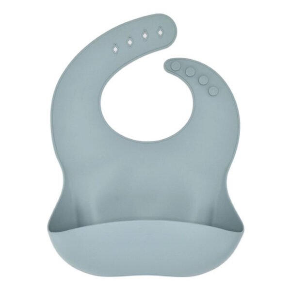 SPY KIDS® Waterproof Silicone Baby Bib – Mess-Free Feeding for Babies & Toddlers | Soft, Odor-Free, Easy to Clean | Adjustable Fit & Travel-Friendly (Pink-1pc) - Aqua